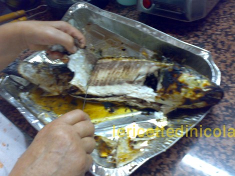 cucina,ricetta,ricette,ricette pesce,pesce azzurro,ricetta fotografata,come cucinare il cefalo,ricetta economica