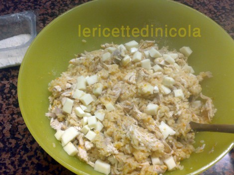 cucina,ricetta,ricette,ricette di riso,ricette con pollo,piatti unici,ricette fotografate,ricette tradizione siciliana,ricette timballo,